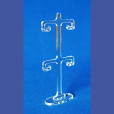 PENDIENTE poste en cruz 2 pares Gr.<br>Medidas: 78 x 180 mm<br>